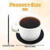 4 Pcs Silicone Coasters, Silicone Coaster for Drinks Black Anti-Slip Desk Rubber Coaster Round Thickened Silicones Coasters Simple Cup Pad for Men