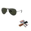 Ray-Ban Metal Round Frame Grey Aviator Sunglasses for Men