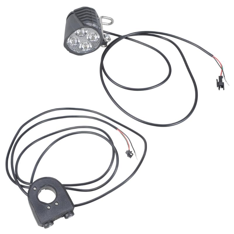 2-v-1 Elektrické svetlo na bicykel Nárazuvzdorné LED svetlo pre E-bike Predné svetlo s klaksónom Skvelý výkon