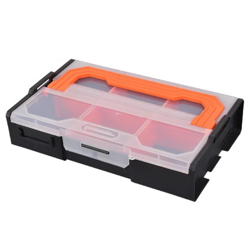 Portable Multi Grid Screw Organizer Tool Storage Case Box Crafted from Reinforced PP Material And Slip Resistant Bottom
