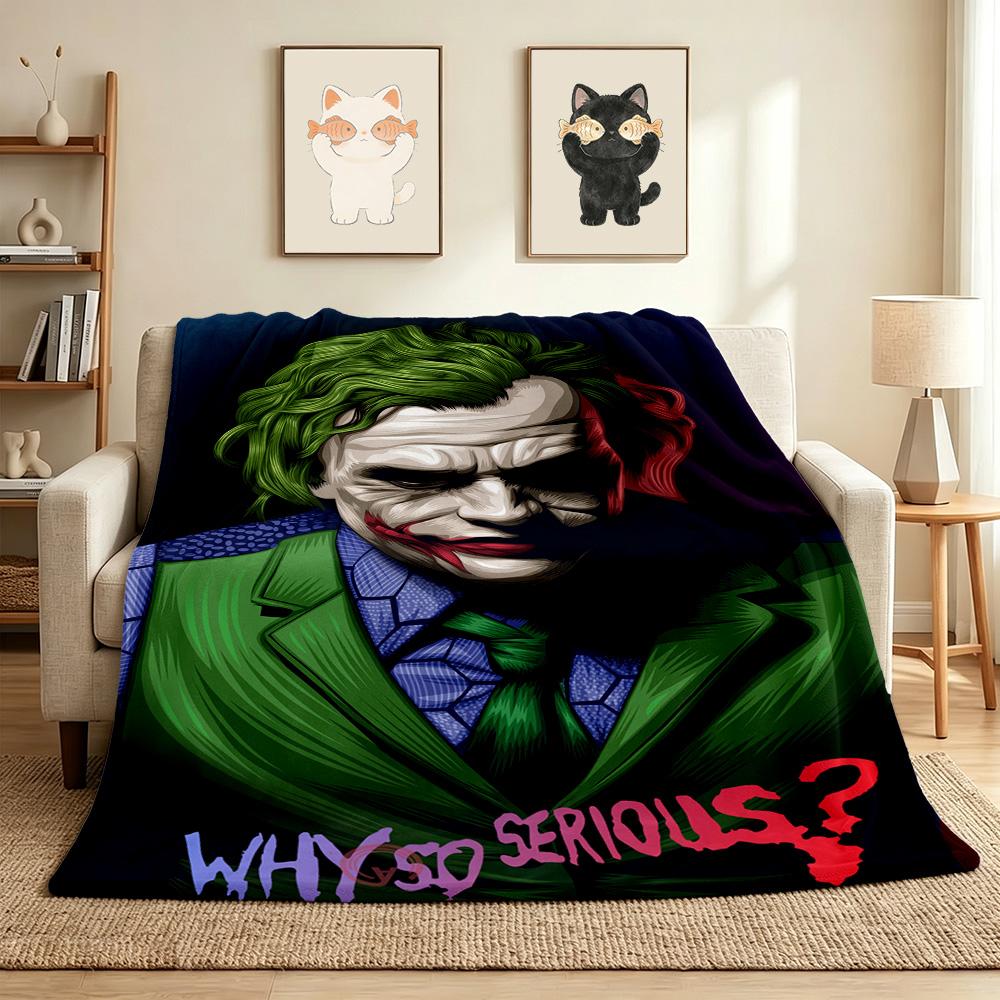 Joker Flannel Blanket Throw Blanket Soft Warm Sofa Bed Camping Car home Decor Unique Christmas Gift C93099