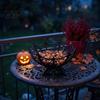 Entryway Table Decorations Halloween Spider Web Basket, Decorative Candy Bowl for Party Autumn Desktop Ornaments Centerpieces, Lightweight Plastic