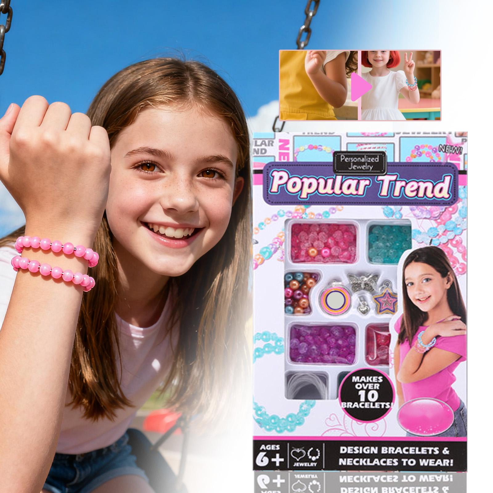 

Набор для изготовления украшений своими руками, обучающий, дизайн, персонализированные украшения, творческое развлечение, детские игрушки, подходит для детских дней рождения и праздничных подарков One Size белый