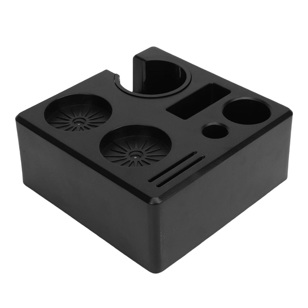 Coffee Tamping Station Organizer ABS Tamper Storage Holder Stand with Drawer for Portafilter Distributor Home Cafe