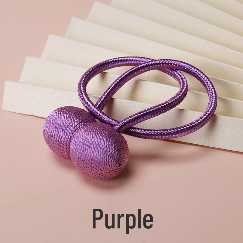 Magnetic Headphone Style Curtain Tiebacks - No-Punch Modern Minimalist Design