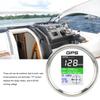 85mm GPS Speedometer Km/h Knot MPH DC9‑32V TFT Screen IP67 Waterproof Speed Gauge Universal for Cars Motorcycles BoatsWhite Dial Silver Cover