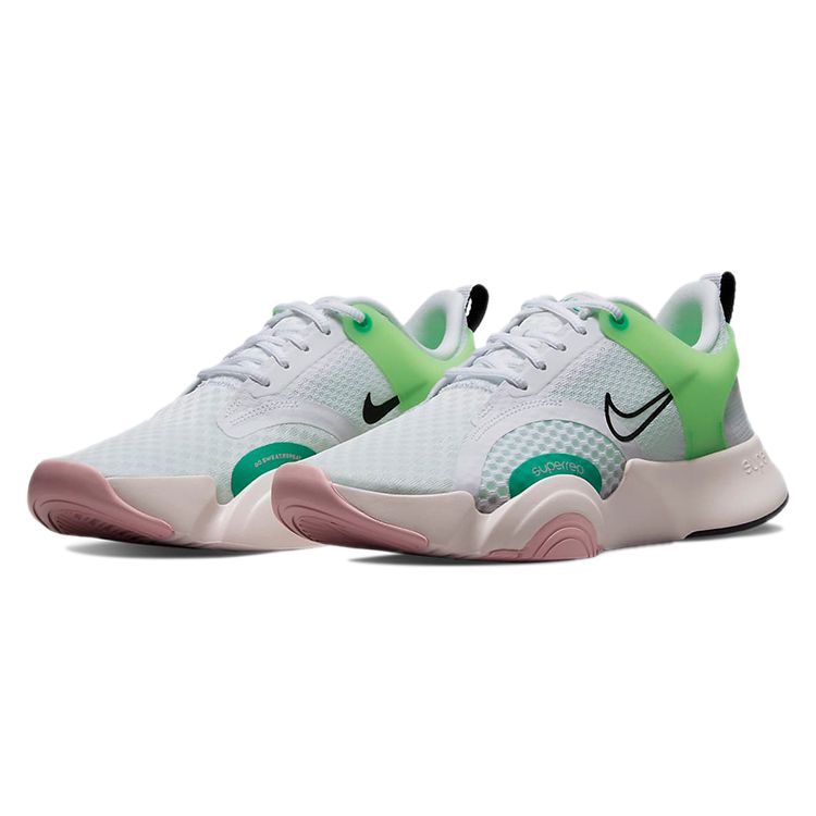 Nike Wmns SuperRep Go 2 White Green Strike Light Soft Pink Black CZ0612-136