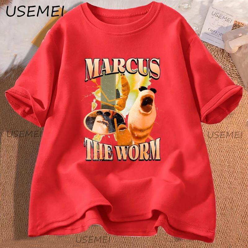 

The Worm Robert T Shirts Men Women Humor Lovers Unique Casual Tshirt Funny Worm Printed Shortsleeved Tshirt Streetwear S