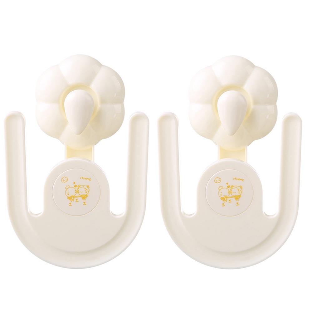 

2Pcs Strong Bearing Capacity Suction Cup Slipper Hook No Punching Shoe Drying Rack Bathroom бежевый