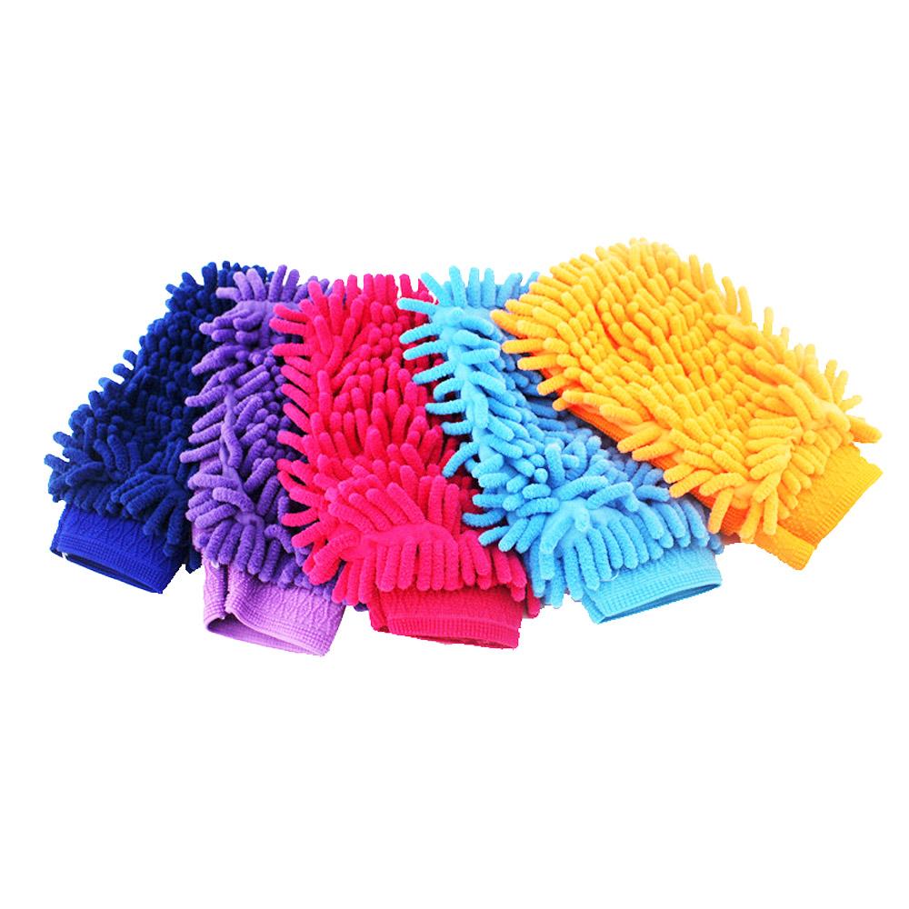 Car Wash Towels Microfiber Chenille Car Cleaning Towel Mitt Glove Soft Drying Cloth Hemming Wash Towel Water Suction Clearner