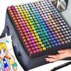 168 Farben Doppelseitiger Marker Stift Feine Spitze Und Keilspitze mit Ständer, Für Kunst Zeichnen Comics Design Ausmalen