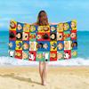 F-Family G-Guy Themed Beach Towel Funny Print Microfiber Quick Dry Soft Skin Friendly Gym Sports Towel Trendy Beach Accessories