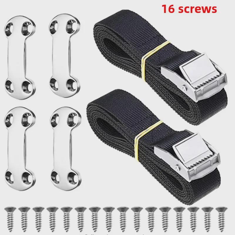 "Stainless Steel 304 Adjustable Tension Buckle and Binding Plate for Marine Yacht Accessories."