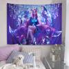 KDA Ahri Akali Kaisa Seraphine Hanging Bohemian Tapestry Cheap Hippie Bohemian Wall Tapestries Mandala Wall Hanging