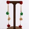 Charming Snowman Pearl Earrings: Elegant, Fashionable Beaded Tassel Studs for Women