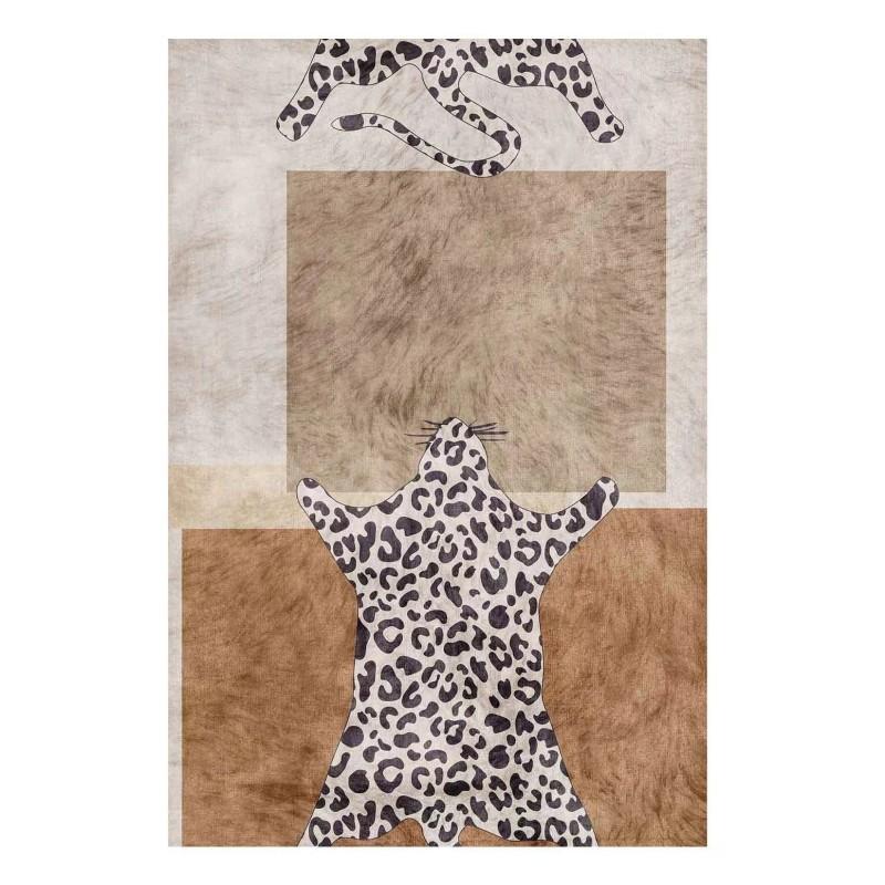 Light Luxury Plush Lounge Rug Home Bedroom Decor Leopard Print Carpet Thicken Study Non-slip Mat Nordic Carpets for Living Room