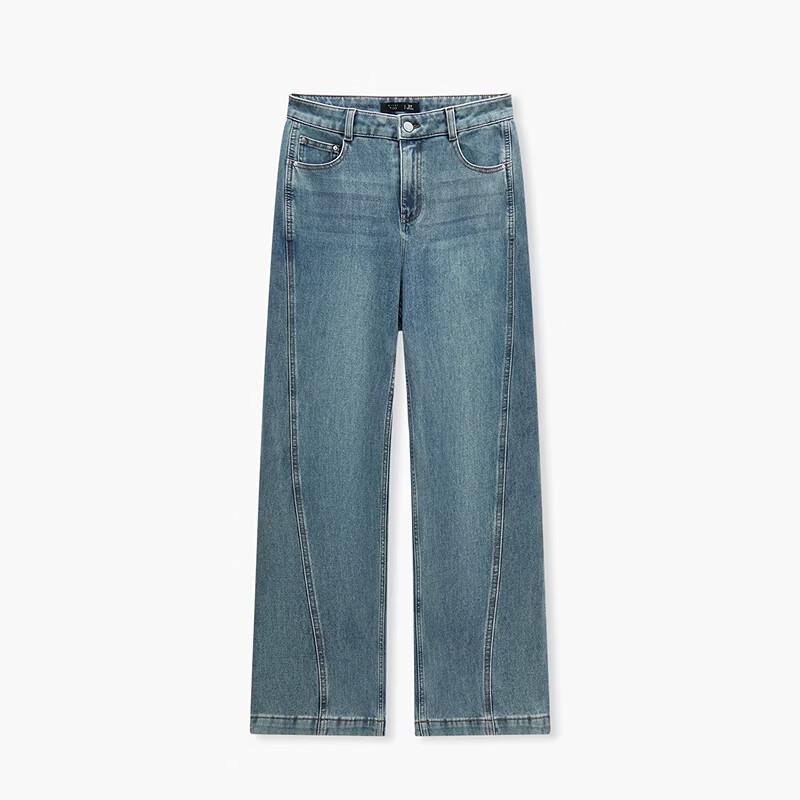 EICHITOO Women's High-Waist Wide-Leg Denim Jeans