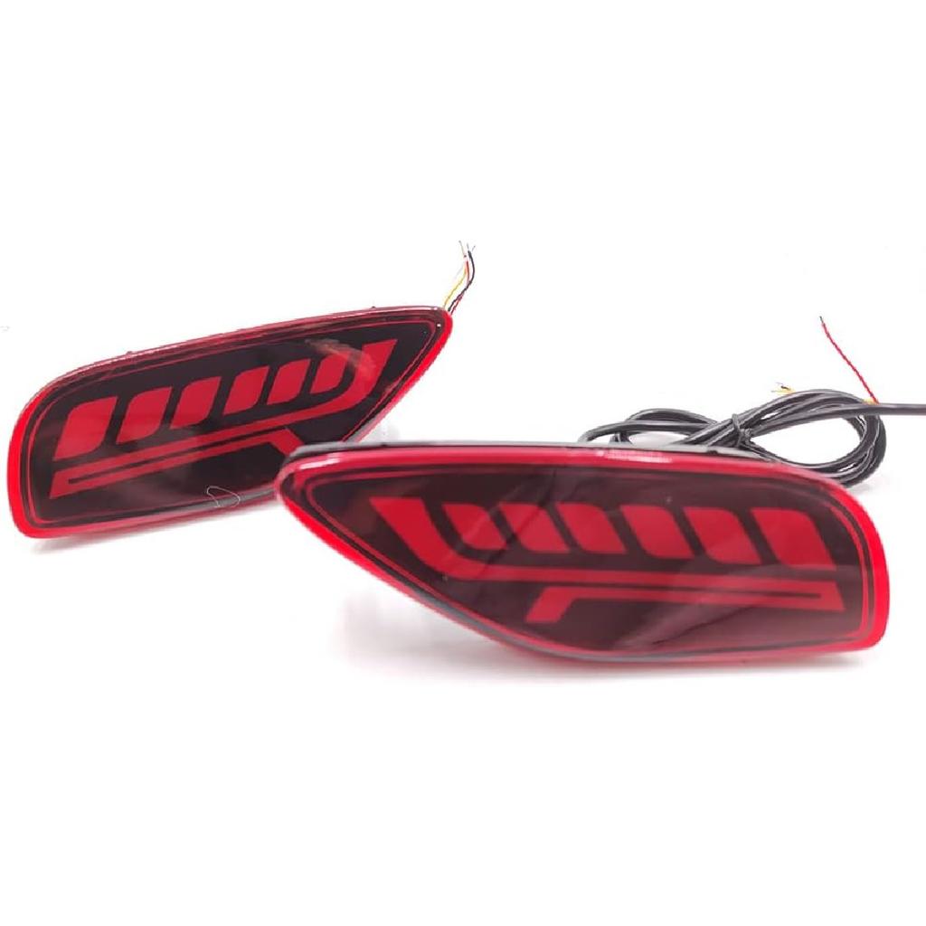 AIVYNA 2Pcs LED Tail Light Rear Bumper Reflector Light Rear Fog Lamp Brake Light Turn Signal Light for Kia Seltos 2019 2020 2021