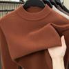 2025 Puyuan Men's Long Sleeve Round Neck Casual Knit Sweater for Young Adults