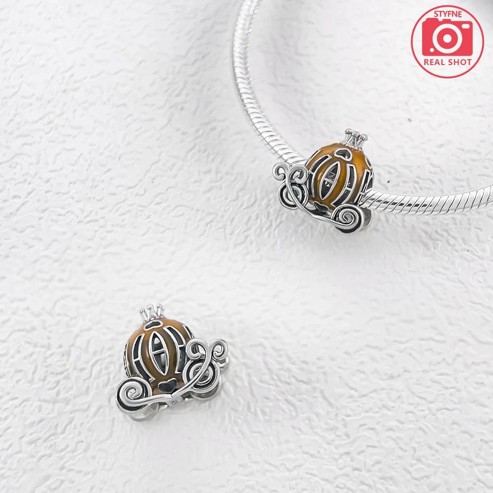 Copperluminous Pumpkin Skull Beads Charm Diy Halloween Series Suitable For Original Bracelet For Women Jewelry