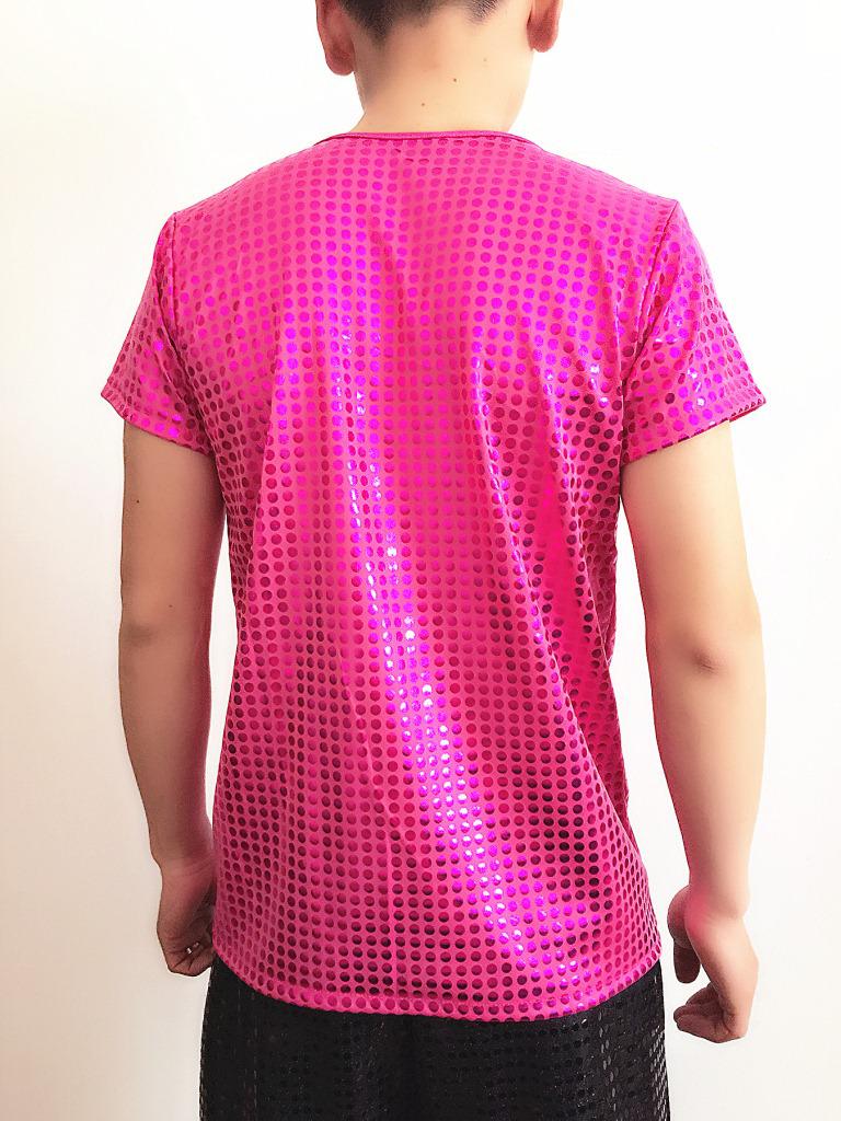 Unisex Sequin Stretch Performance Jazz Dance T-Shirt