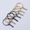 Multi Color Split Ring Keychain Connectors With Extension Chain 25mm 28mm 30mm