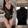 Sex Underwear Nightclub Style Sexy Suspender Pure Desire Mesh Swing Collar Sex Belly Pocket Perspective Woman