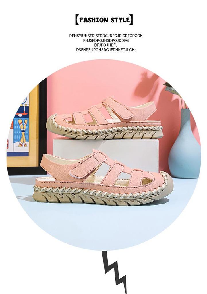 Women's & Men's Large Hollow Out Closed Toe Casual Beach Sandals