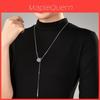 Geometric Star Pendant Necklace For Women In Fall Winter Fashion With Adjustable Length