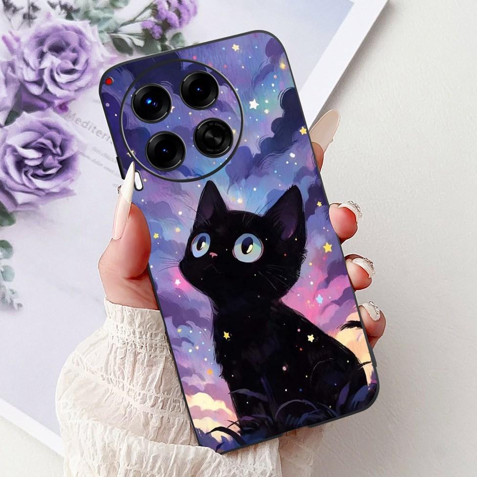 Black For Tecno Camon 30 CL6 CL6k Phone Case For Techno Camon 30 5G CL7 Cover Luxury Fashion Funny Cute Funny Painted Soft TPU