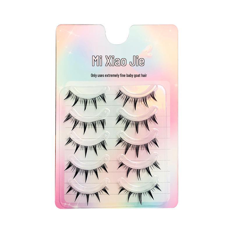 Lightweight Natural Style Dense Manga False Eyelashes - 69 Pairs for Beginners