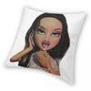 Bratz Doll I Am A God Pillowcase Polyester Linen Velvet Printed Zip Decor Pillow Case Home Cushion Cover