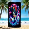 1Pc Sonic Hedgehog Artwork Beach Towel, Quick Dry, Multi-Use for Beach Pool Gym Yoga Home Travel, Christmas, Halloween, Xmas Gift M92961