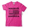 Patriotic t shirts Made In America Vintage USA Flag US Flag Tees 4th Of July