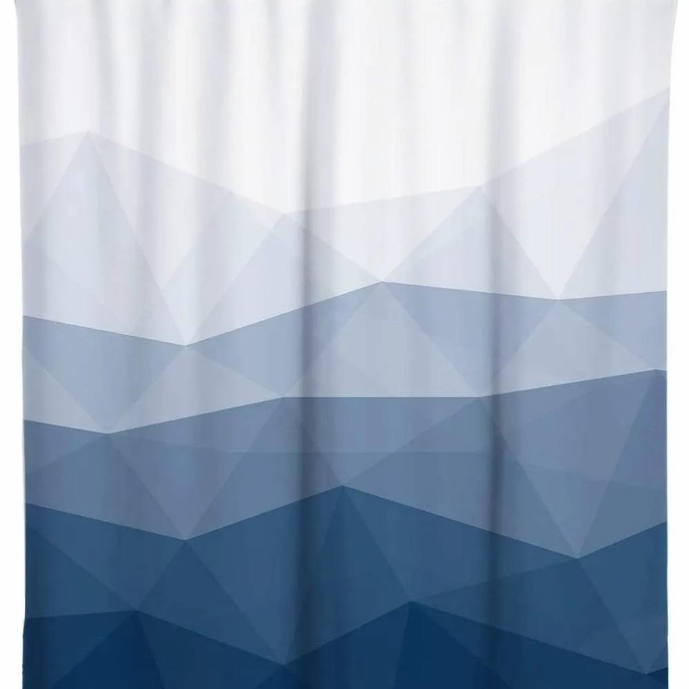 Spliced digital printed fabric shower curtains, thickened waterproof bathroom curtains and bathroom partition curtains