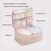 5 In 1 Compression Packing Cubes Travel Luggage Organizer Multi Pocket Clothes Storage Accessories
