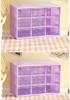 4pcs 9 Grid Storage Boxes Organizer Transparent Small Drawer Partitioned Student Desktop Wall-mounted Sundries Storage Box Cute
