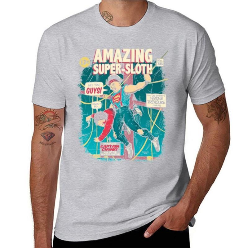 

summer tshirt for mens Super Sloth TShirt Blouse Tshirt for a boy summer clothes mens big and tall t shirts cotton boys tops S