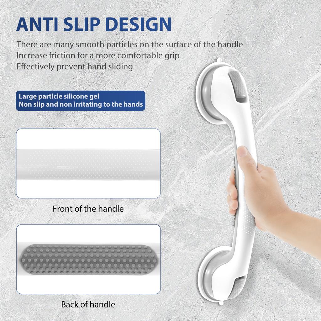 2/4Pcs Showers Grab Bars Free Punch Bathroom Handle Anti Slip Safety Suction Cups Bathtub Grab Bar For Elderly Children Support
