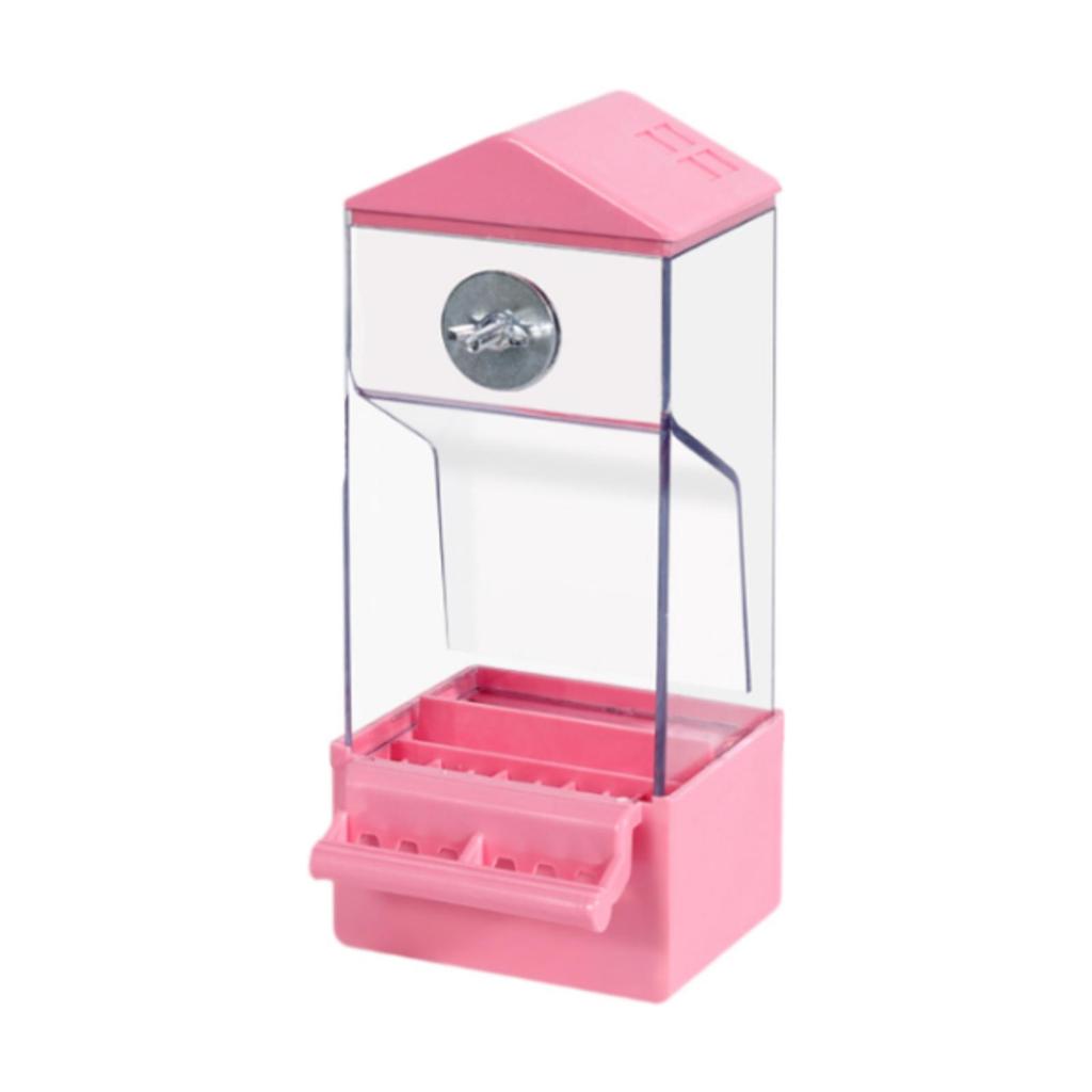 Automatic Bird Feeder No Mess with Perch Sturdy No Mess Bird Feeder for Canary Cockatiel Canaries Parakeet Small to Medium Birds