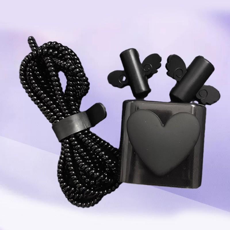 Spade Heart Apple Charger Cable & Protective Cover Set (18W-20W, Anti-Fall)