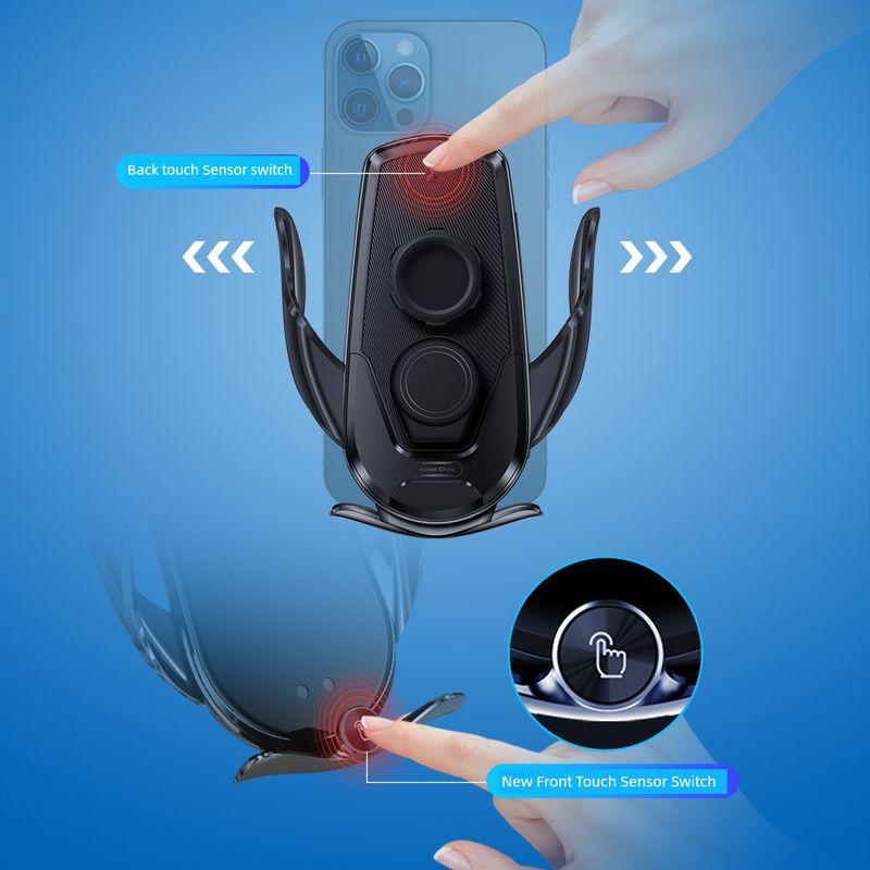 Magic Clip M123 Car Wireless Charger Mobile Phone Holder Automatic Sensor Electric Clamping Navigation Holder Automotive Device Mount