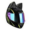 Motorcycle Full Face Helmet Cat Ear Helmet Women Moto Ear Helmets Personality Motorbike Helmet Motocross Capacete Casque
