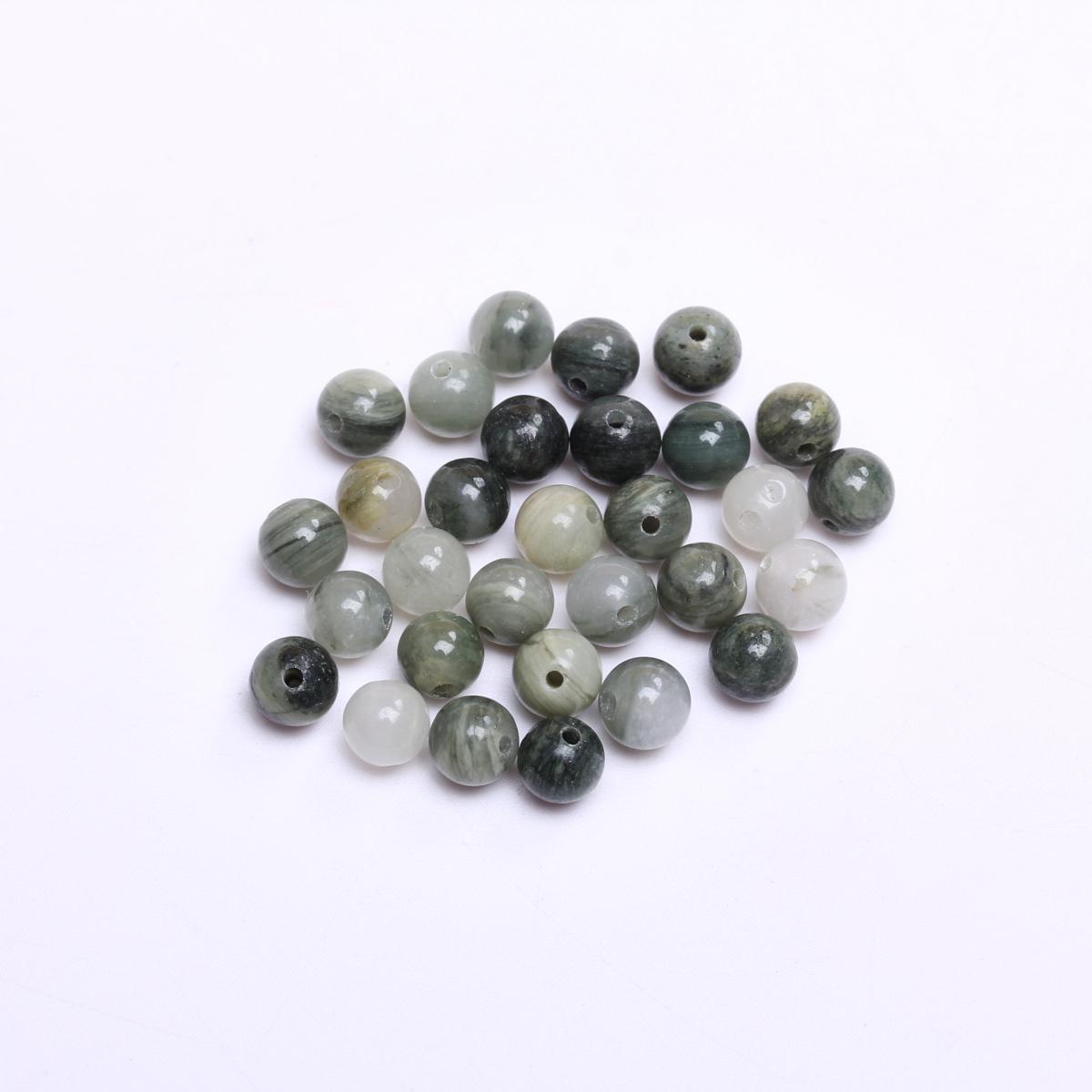 

Товары для вечеринок для дома Браслет Ожерелье Брелок Зеленая трава Камень Изготовление ювелирных изделий Натуральные аксессуары Бусины своими руками 4 6 8 10 мм Круглые 6mm 30Pcs