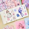 20 pcs Cartoon Girl Sweet Cool character sticker book DIY decorative hand ledger diary scrapbook material Junk Journal Supplies
