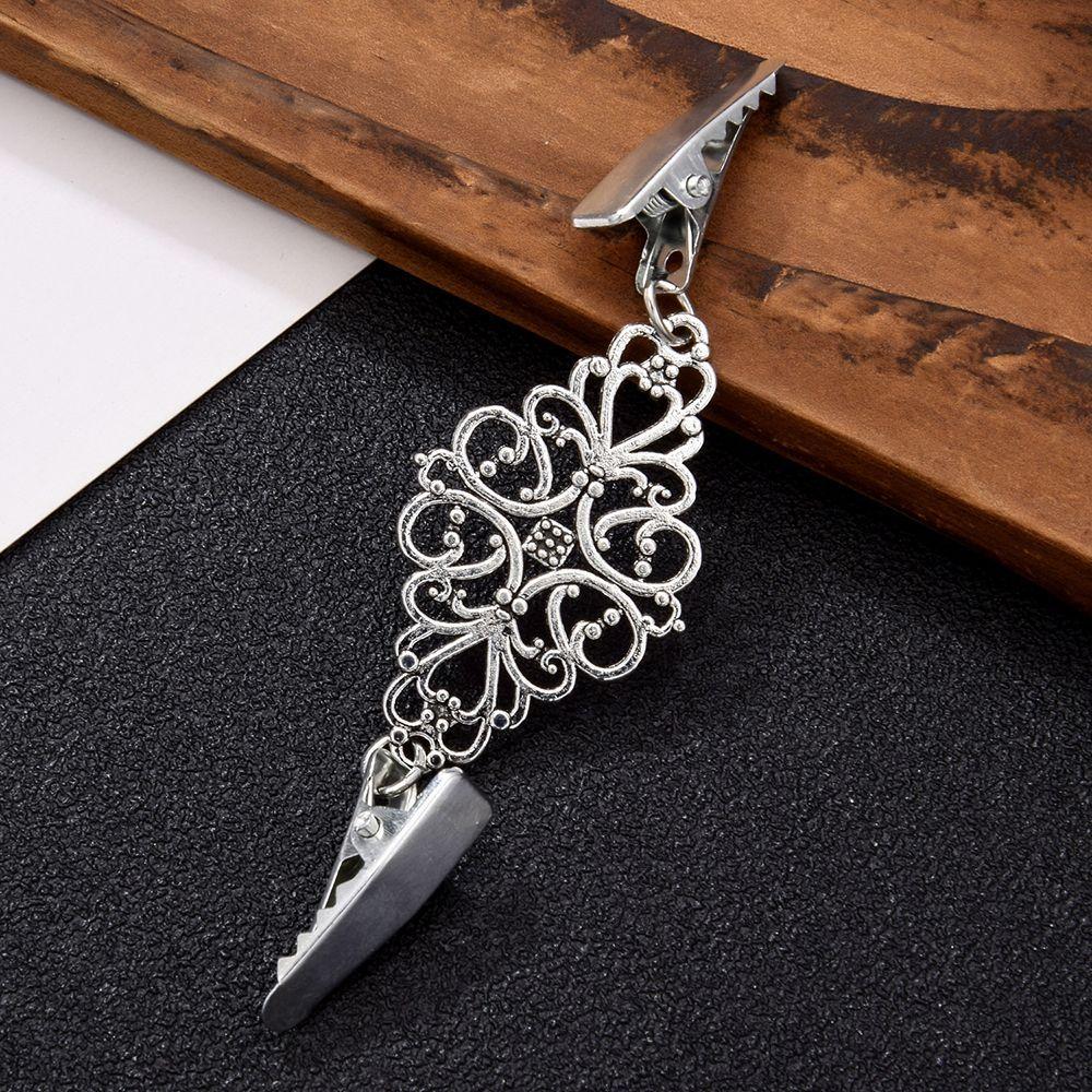 1 pcs Retro Sewing Supplies Fashion Alloy Material Clothing Clip Fasteners for Clothes Clamps for Fabric Cardigan Clamps