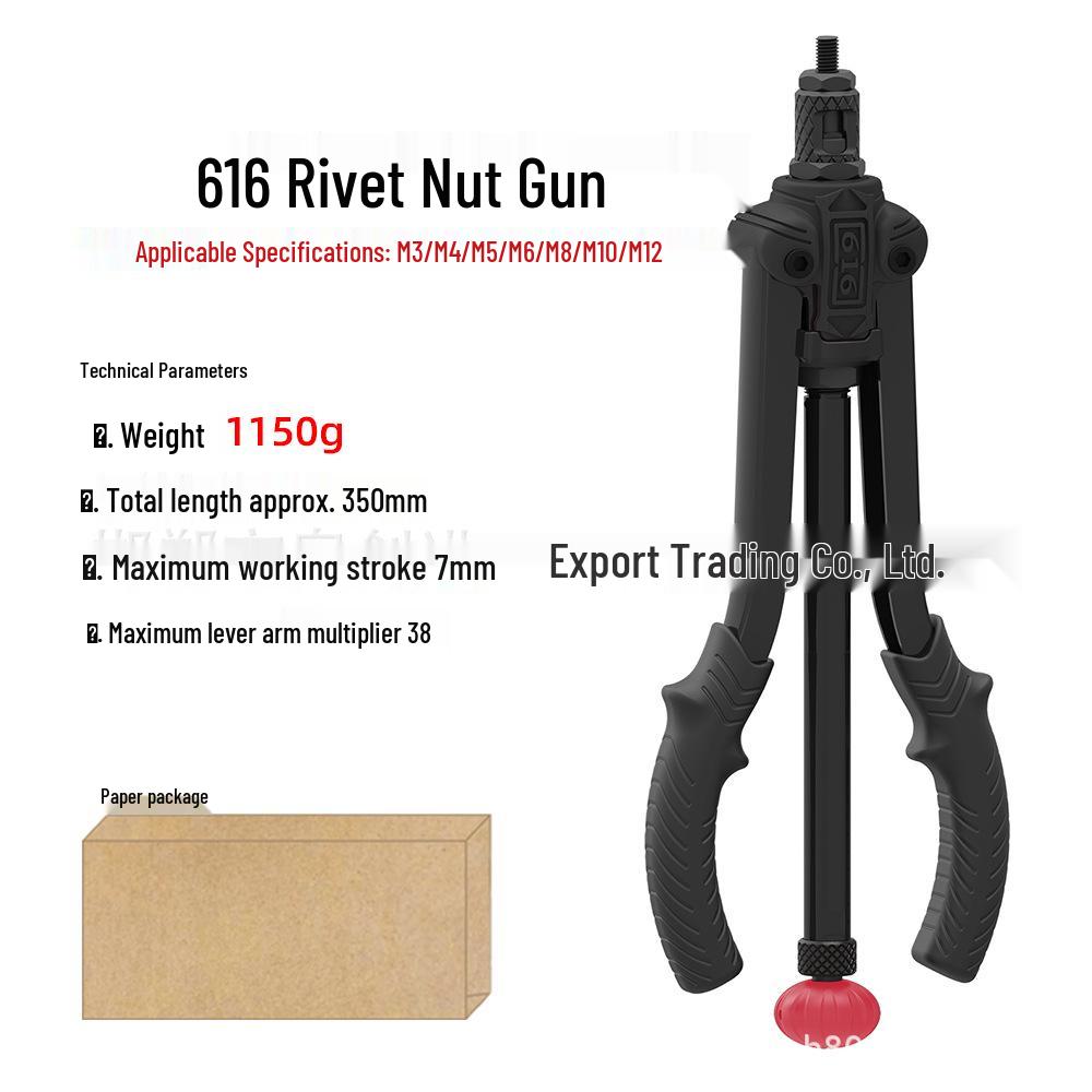 Double Handle Alloy Steel Manual Rivet Gun for Household Use