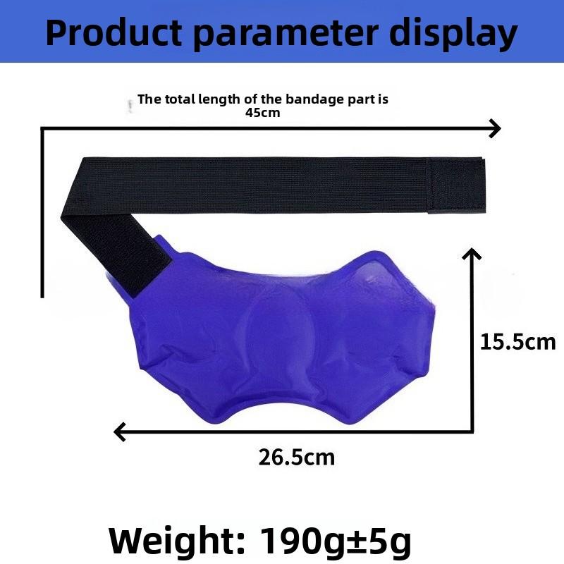 Reusable Hot Cold Therapy Ankle Ice Pack Wrap Adjustable Compression Support for Sprains Sports Injuries Recovery Pain Relief