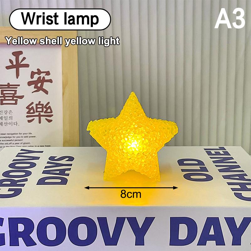 Stern Handheld LED Licht Kunststoff Sternförmiges Nachtlicht Anti-Rutsch Band Licht Lampe Für Tanzaufführung Bühne Foto Requisite