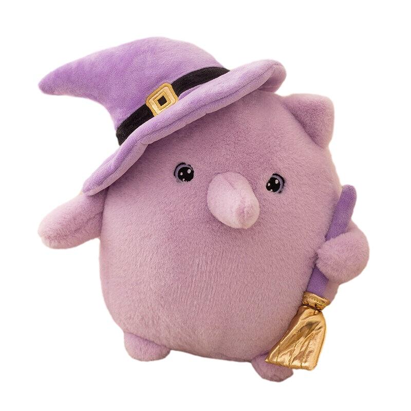 Cute Dark Cat Plush Toy For Halloween Gift 20cm Height